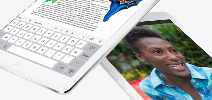 iPad Air et mini Retina détails nouveautés prix et disponibilités