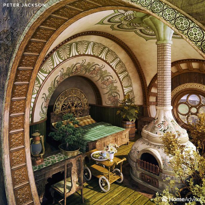 Résultat de recherche d'images pour "chambre de hobbit"