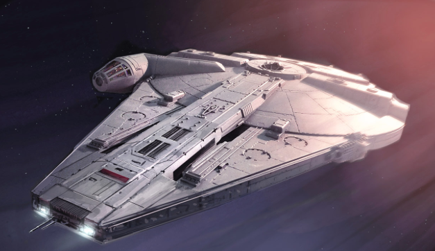 Coloriage Star Wars Faucon Millenium