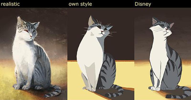 Cet Artiste Dessine Son Chat Dans 12 Styles Differents De Disney A Tim Burton En Passant Par Garfield