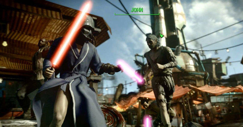 Des sabres laser dans Fallout 4 ! 