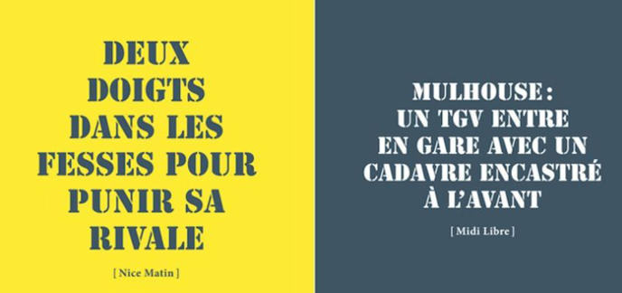 "Le rectum du détenu a livré ses secrets". Les titres WTF de la presse compilés dans un livre