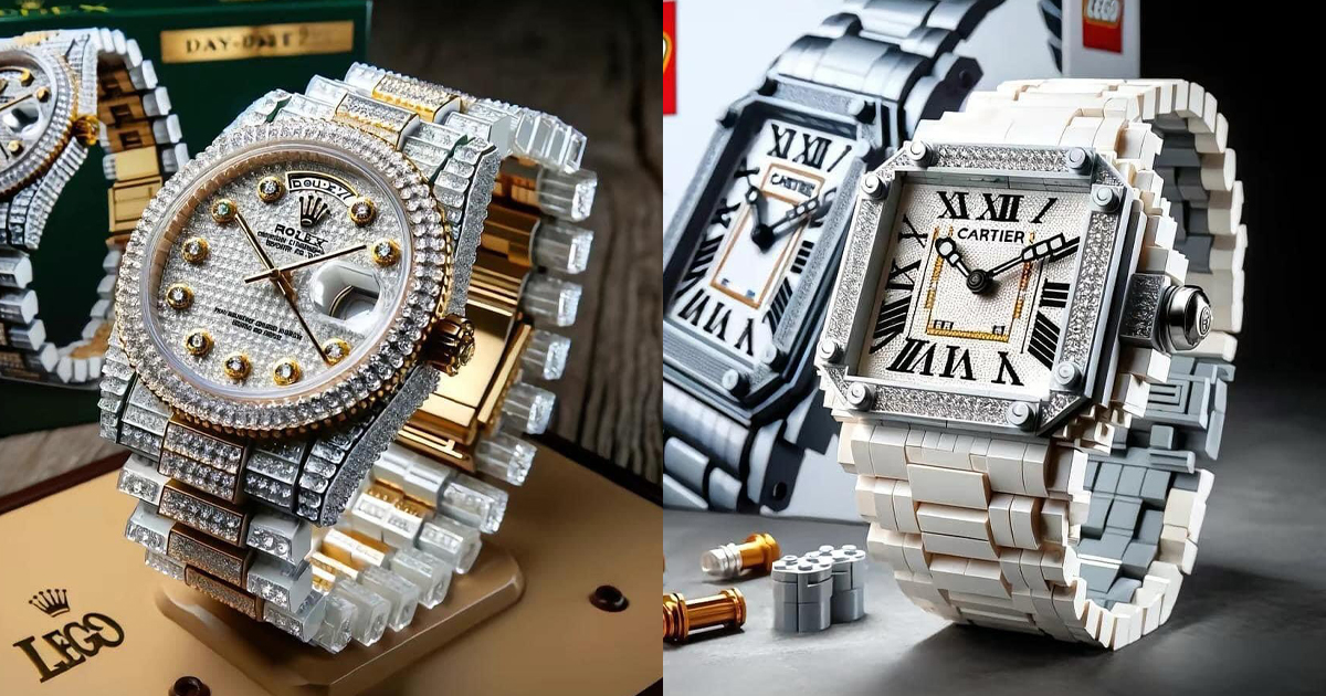 Rolex Cartier voici 7 sets LEGO pour reconstuire ces montres de