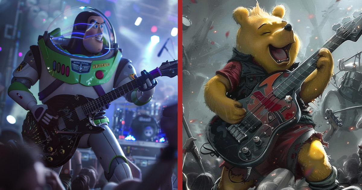 Hellfest : 15 personnages de Disney imaginés en musiciens de metal