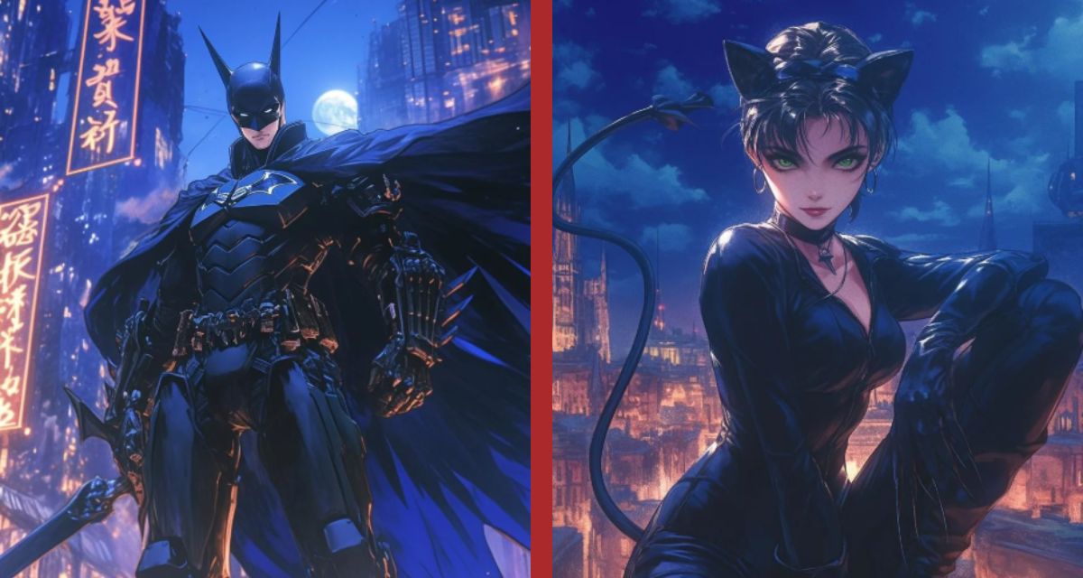 Batman, Catwoman... 12 personnages DC imaginés version anime