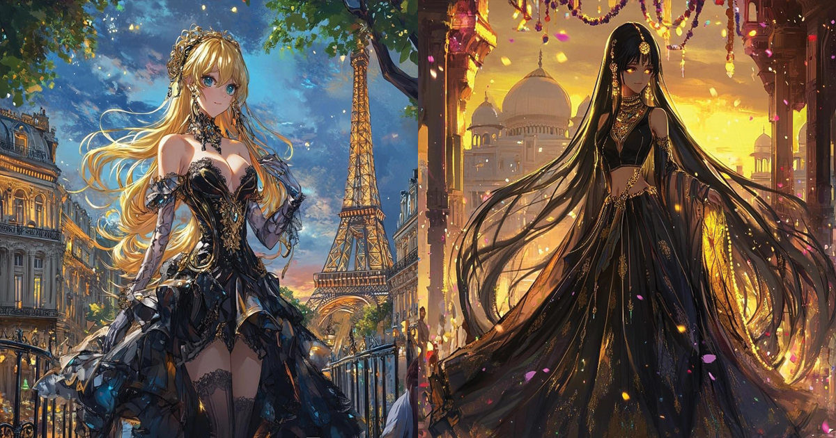 7 pays réimaginés en héroïnes d'anime