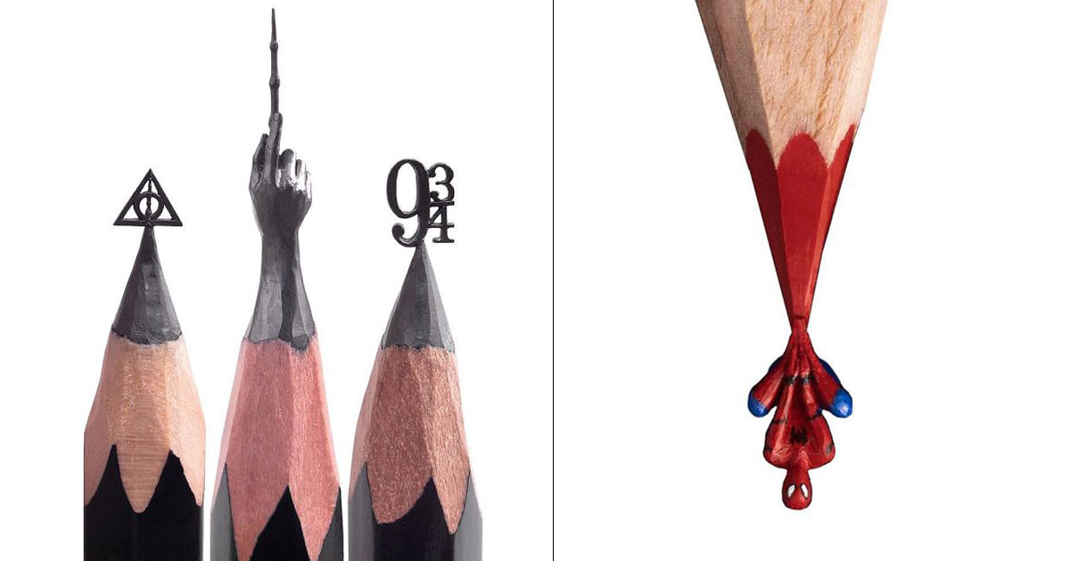 Cet artiste transforme des mines de crayons en sculptures pop culture (95  images)