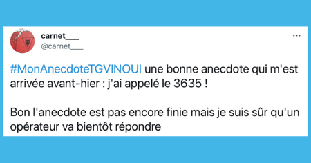 #MonAnecdoteTGVINOUI : le jeu concours lancé par la SNCF moqué par les internautes (35 tweets)