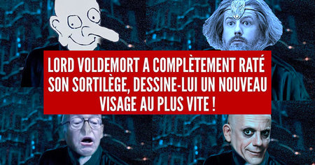 Harry Potter : on vous a demandé de dessiner le visage de Voldemort et ça a dérapé (40 images)