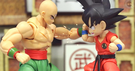 Découvrez le combat entre Goku et Tenshinhan en stop motion !