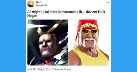 My Hero Academia : la tête d'All Might moquée et parodiée par tous les internautes (15 tweets)