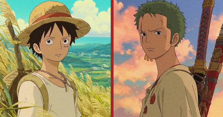 One Piece : 10 personnages imaginés en version Ghibli