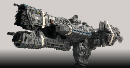 Ce fan de Halo construit une énorme frégate avec 25 000 briques LEGO