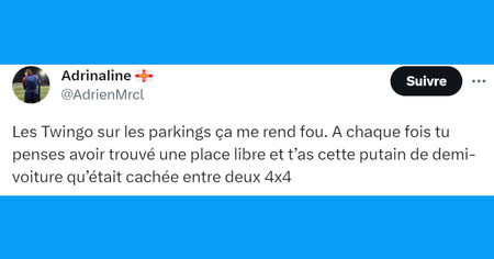 Top 20 des tweets les plus drôles sur les parkings, les places sont chères