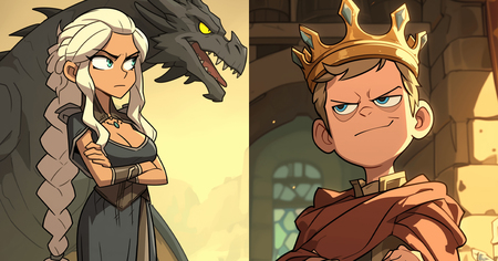 Game of Thrones : 18 personnages en dessin animé