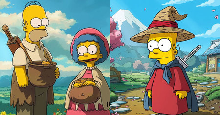 Les Simpson : 5 images en version Ghibli