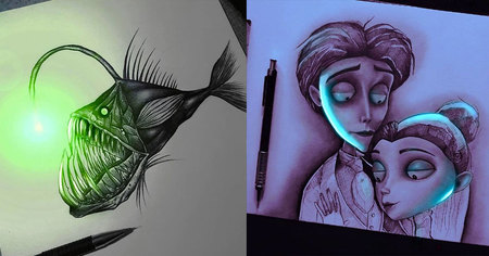 Cet artiste mexicain fait briller ses dessins et le résultat est génial (25 dessins)