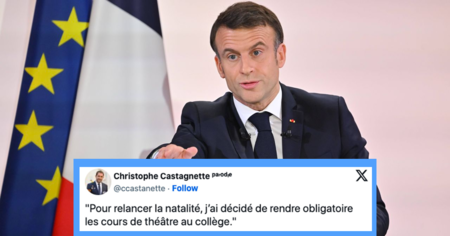 Uniforme à l’école, congé parental… Après son allocution, Emmanuel Macron moqué sur X