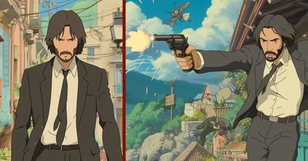 Studio Ghibli : John Wick imaginé dans l'univers de Hayao Miyazaki