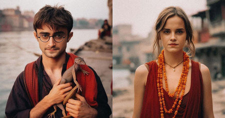 Harry Potter : Hermione, Rogue... imaginés en tenue traditionnelle indienne