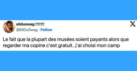 Top 20 des tweets les plus drôles sur les musées, un peu de culture