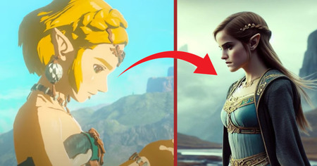 Tom Holland et Emma Watson imaginés en Link et Zelda pour le live-action de Nintendo