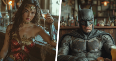 DC : Batman, Superman et la Justice League imaginés en piliers de bar