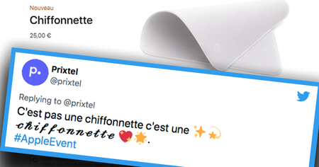 Apple Event : les internautes outrés se moquent du prix hallucinant de la chiffonnette Apple (24 tweets)