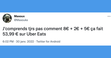 Top 20 des tweets les plus drôles sur Uber Eats, l'application qui vous nourrit