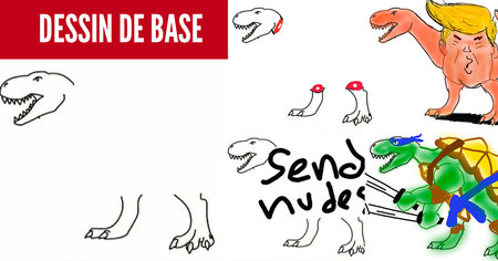 On leur a demandé de dessiner un dinosaure et puis ça a dérapé (62 images)