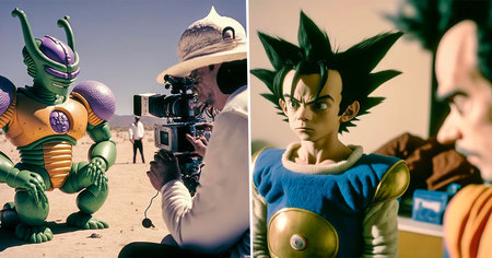 Dragon Ball : cette IA imagine à quoi ressemblerait le tournage d'un film live-action avec Goku et Vegeta, un résultat pire que Dragon Ball Evolution