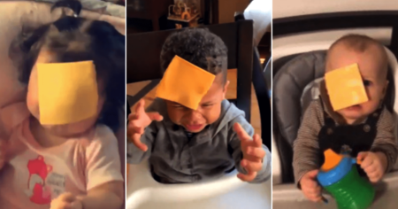 Cheese Challenge : un challenge idiot qui consiste à jeter du fromage au visage d'un bébé