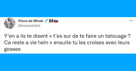 Top 20 des tweets les plus drôles sur les tatouages, oui ça fait mal