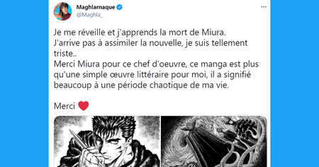 Berserk : les internautes du monde entier rendent un dernier hommage à Kentaro Miura (25 tweets)