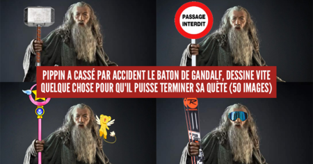 Le Seigneur des Anneaux : on a demandé de dessiner un bâton à Gandalf et ça dérape