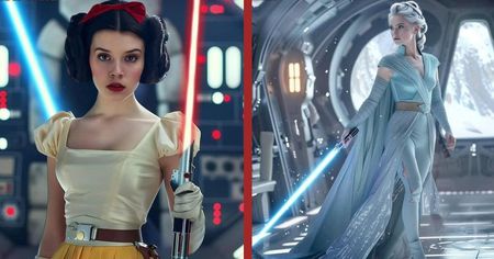 Star Wars : 15 princesses Disney imaginées en Jedi et Sith