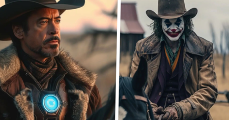 Marvel, DC : Iron Man, Deadpool et 8 autres  personnages imaginés façon Western