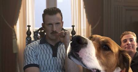 The Gray Man : Chris Evans déguise son chien en méchant du film, et c'est trop mignon