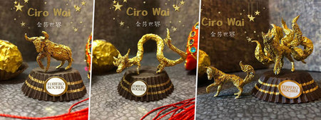 Un artiste chinois transforme les emballages de Ferrero Rocher en véritables œuvres d'art