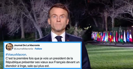 Nouvel An : Emmanuel Macron raillé par les twittos après ses voeux pour 2024 (15 tweets)