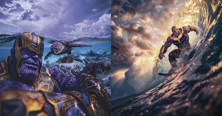 Marvel : Thanos à la plage à travers 10 images de vacances