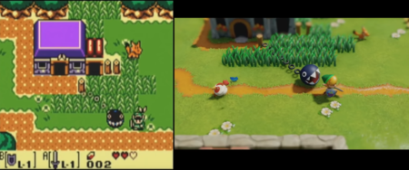 The Legend of Zelda: Link's Awakening, la version remastérisée et la version originale côte à côte, le comparatif