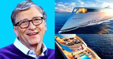 Bill Gates s'offre pour 600 millions d'euros le premier super-yacht de luxe propulsé à l'hydrogène  !