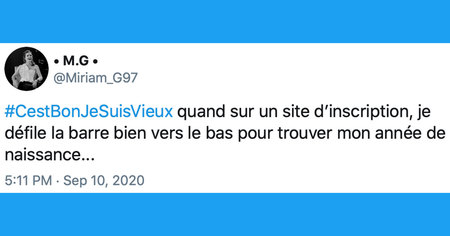 #CestBonJeSuisVieux : quand les internautes se rendent compte qu'ils ont vieilli (25 tweets)