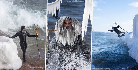 Surfer en plein vortex polaire ? 17 photos entre 