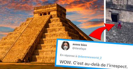 Insolite : elle danse en haut de cette pyramide maya et provoque la colère des internautes (13 tweets)