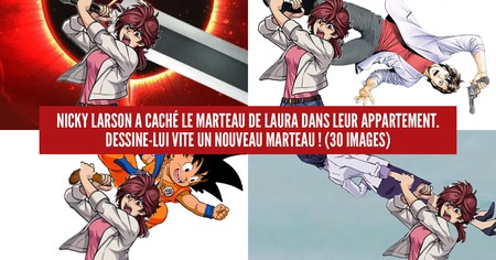 Nicky Larson : on a demandé de dessiner un marteau pour Laura et ça dérape (30 images)