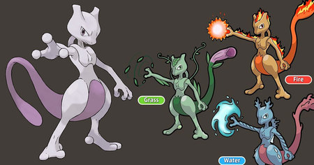 Pokémon : Mewtwo imaginé dans les 17 différents types de Pokémon