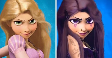 Cette artiste imagine les personnages Disney dans des looks badass et gothiques