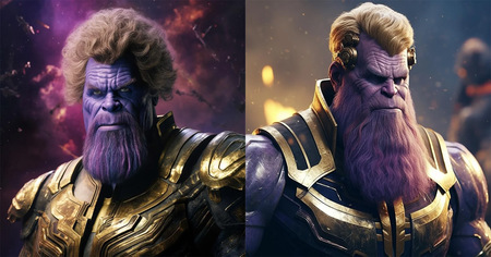 Marvel : Thanos essaye 6 nouvelles coupes de cheveux